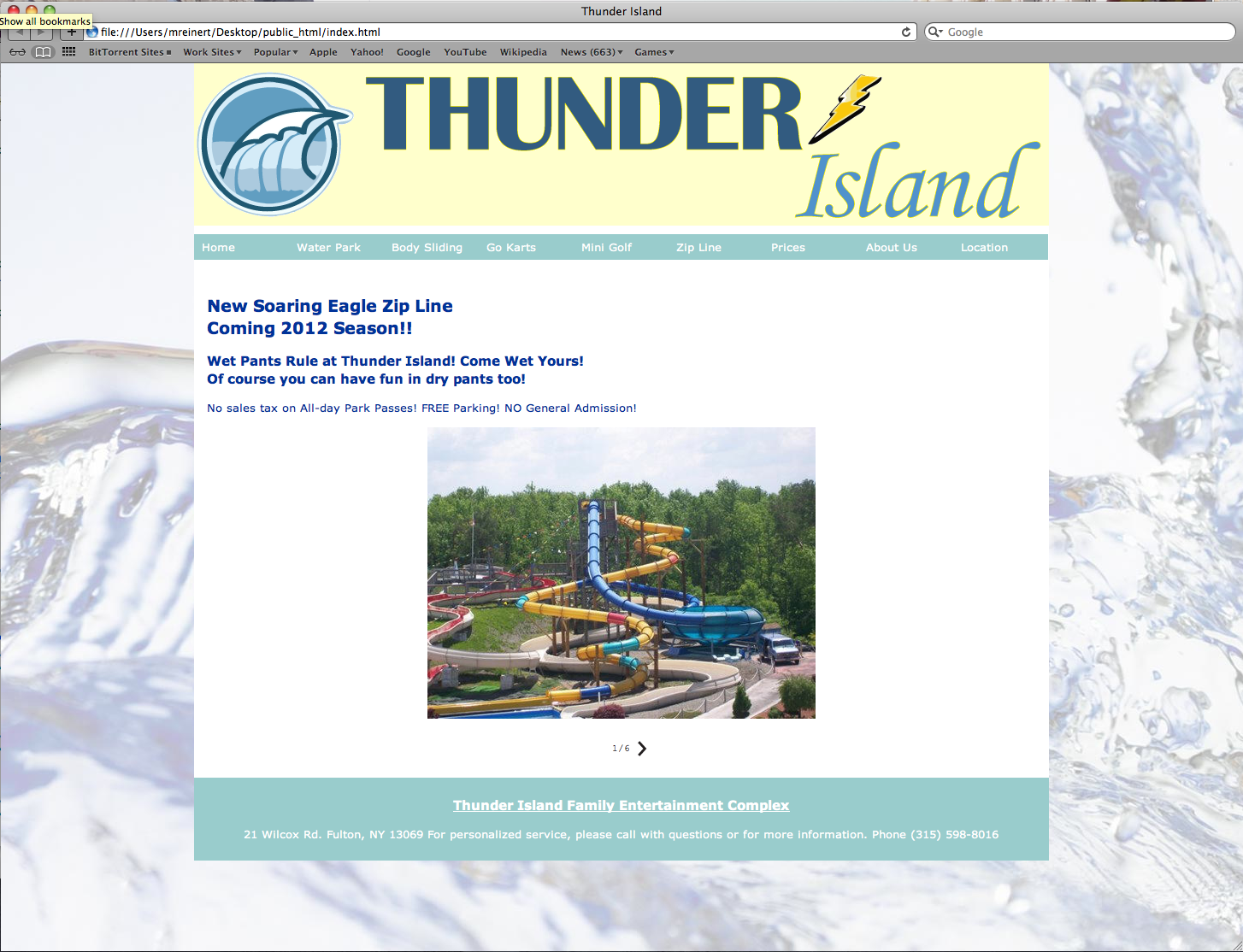 Thunder Island Wather Park